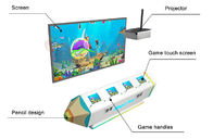 Máquina de jogo interativa de pintura mágica dos peixes dos jogos a fichas das crianças VR
